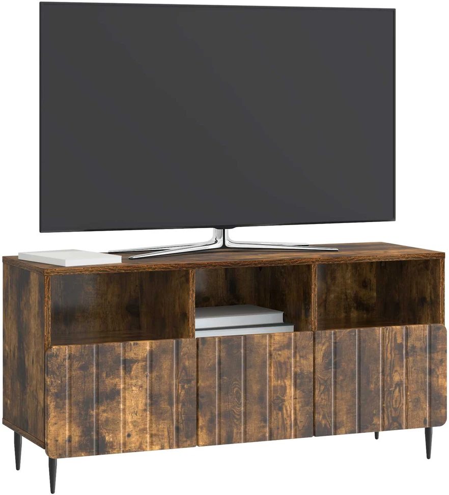 TV staliukas Televizoriaus spintelė Dūminio ąžuolo 102 x 34,5 x 50 cm