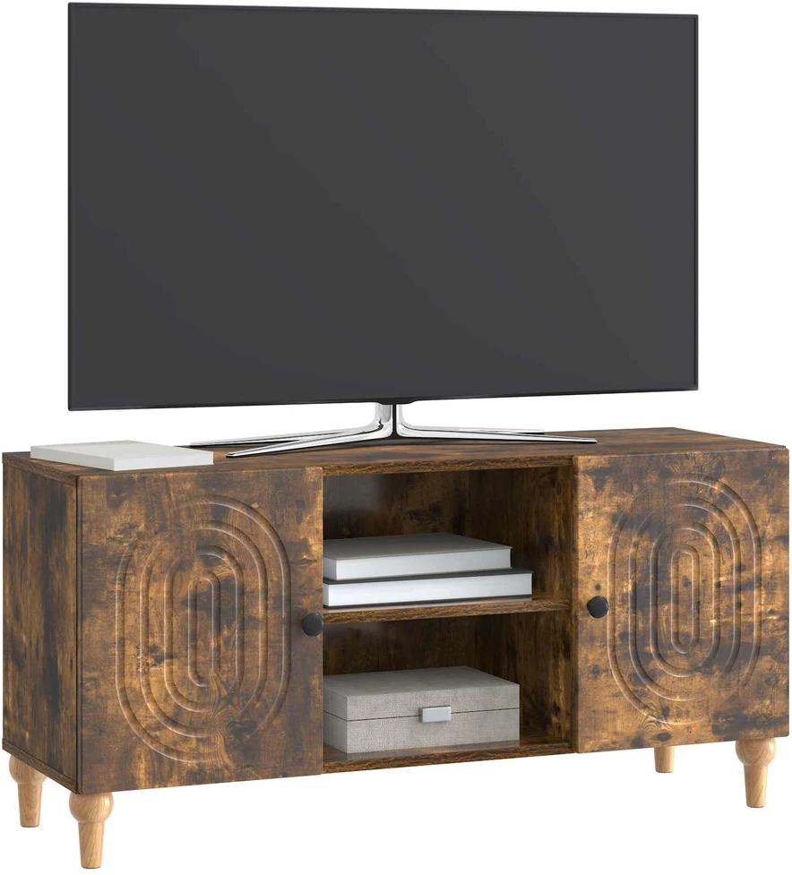 TV staliukas Televizoriaus spintelė Dūminio ąžuolo 102 x 34,5 x 50 cm