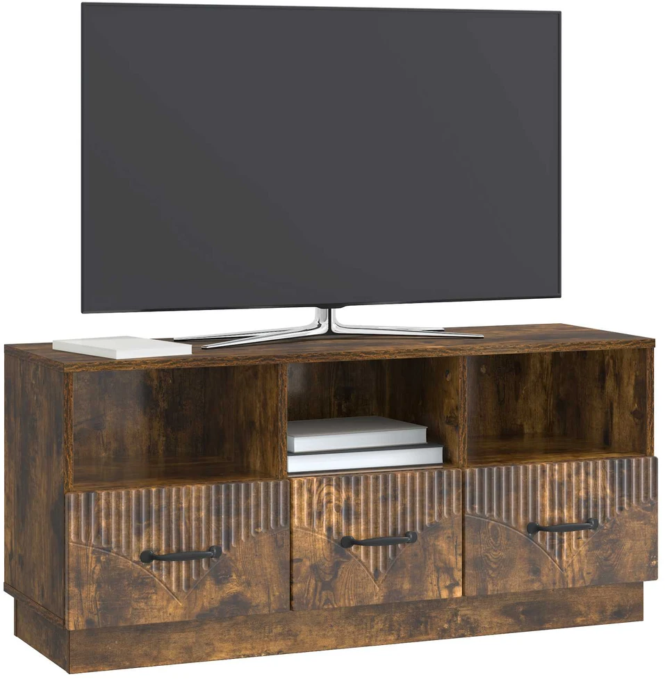 TV staliukas Televizoriaus spintelė Dūminio ąžuolo 102 x 34,5 x 47 cm