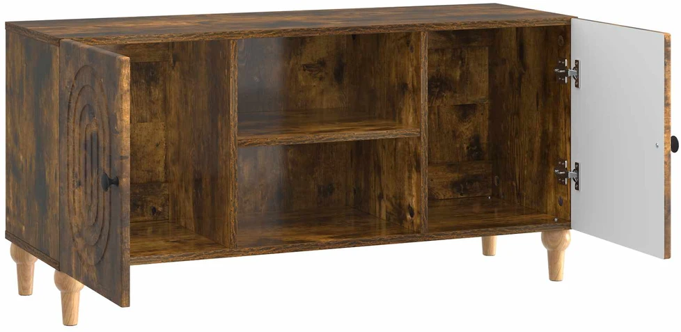 TV staliukas Televizoriaus spintelė Dūminio ąžuolo 102 x 34,5 x 50 cm