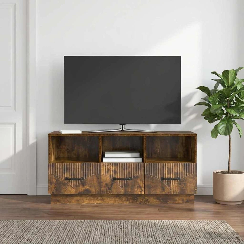 TV staliukas Televizoriaus spintelė Dūminio ąžuolo 102 x 34,5 x 47 cm