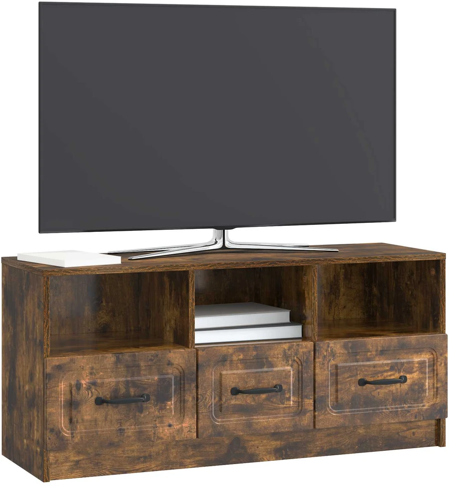 TV staliukas Televizoriaus spintelė Dūminio ąžuolo 102 x 34,5 x 47 cm