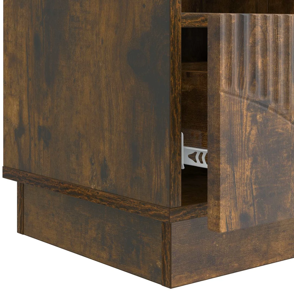 TV staliukas Televizoriaus spintelė Dūminio ąžuolo 102 x 34,5 x 47 cm