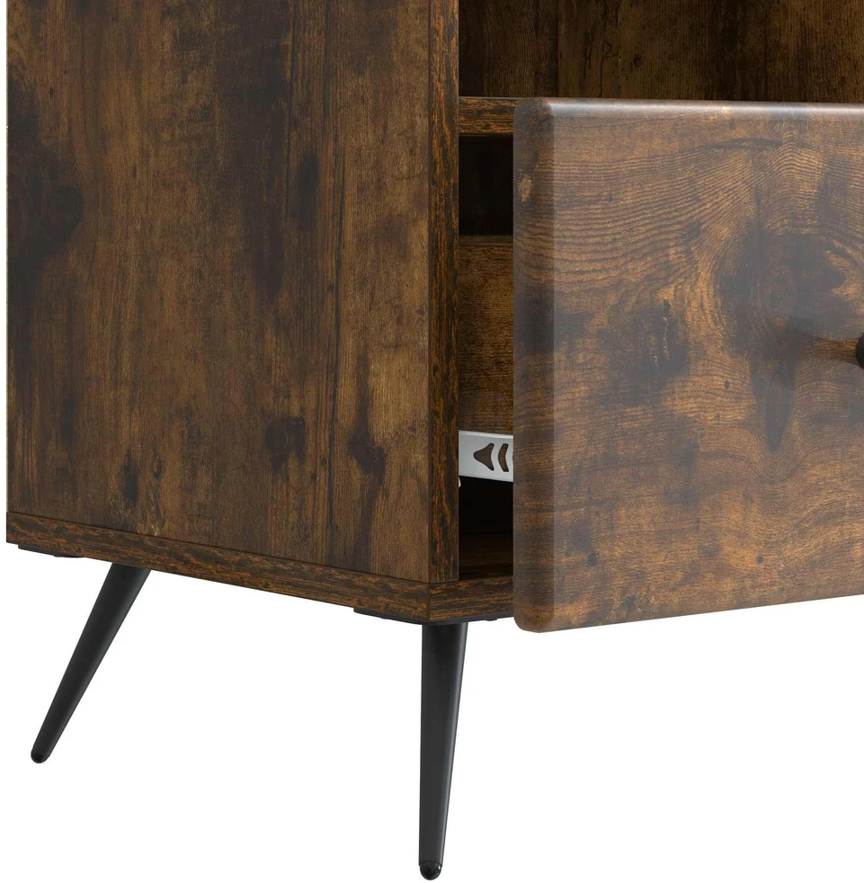 TV staliukas Televizoriaus spintelė Dūminio ąžuolo 102 x 34,5 x 50 cm