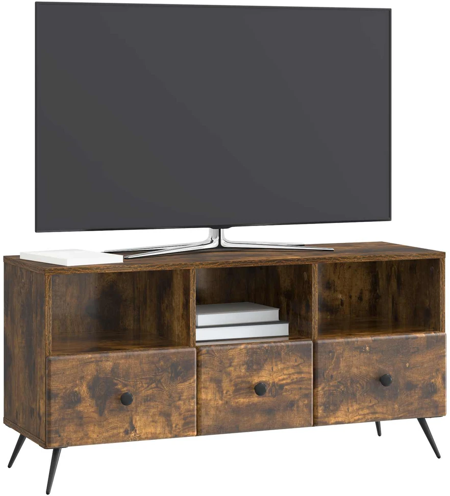 TV staliukas Televizoriaus spintelė Dūminio ąžuolo 102 x 34,5 x 50 cm