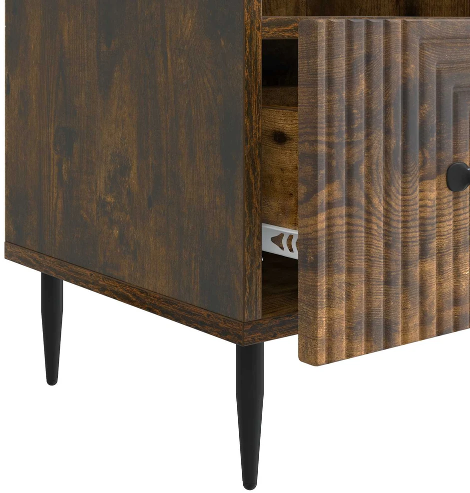 TV staliukas Televizoriaus spintelė Dūminio ąžuolo 102 x 34,5 x 50 cm