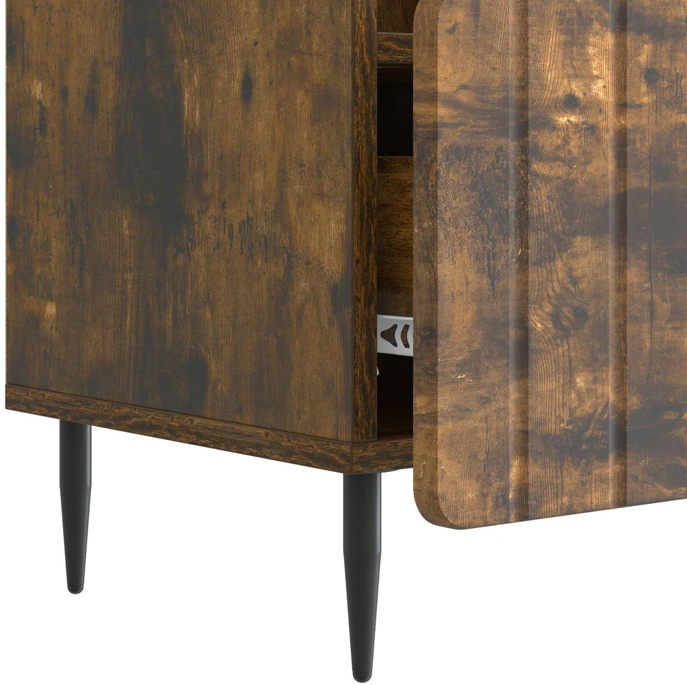TV staliukas Televizoriaus spintelė Dūminio ąžuolo 102 x 34,5 x 50 cm