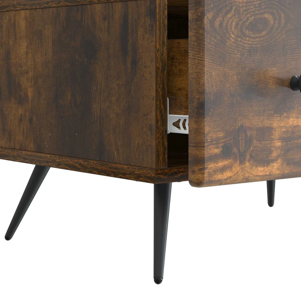 TV staliukas Televizoriaus spintelė Dūminio ąžuolo 147 x 34,5 x 30 cm
