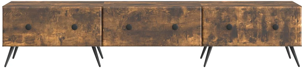 TV staliukas Televizoriaus spintelė Dūminio ąžuolo 147 x 34,5 x 30 cm