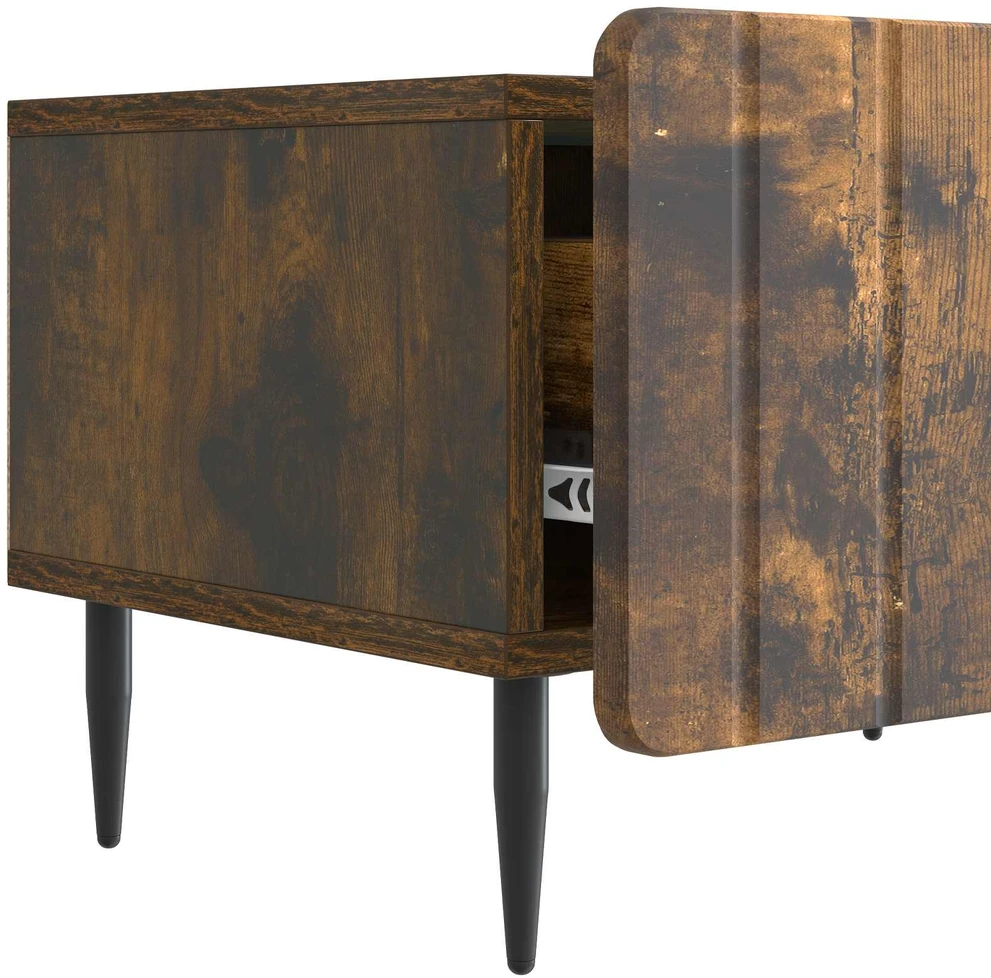 TV staliukas Televizoriaus spintelė Dūminio ąžuolo 147 x 34,5 x 32 cm