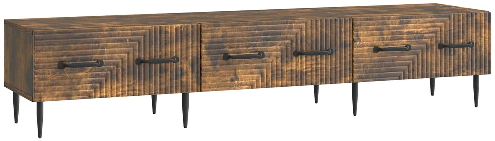 TV staliukas Televizoriaus spintelė Dūminio ąžuolo 147 x 34,5 x 30 cm