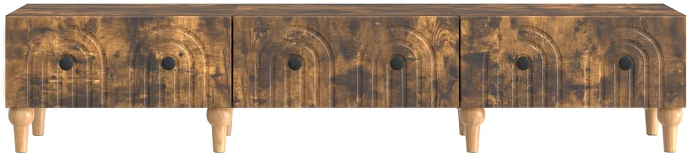 TV staliukas Televizoriaus spintelė Dūminio ąžuolo 147 x 34,5 x 30 cm
