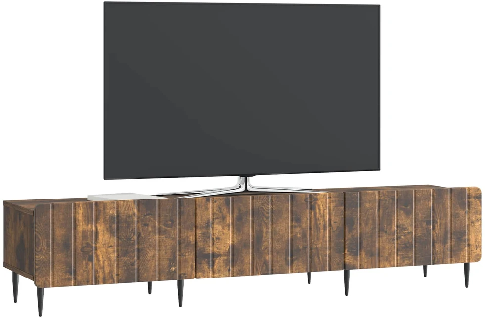 TV staliukas Televizoriaus spintelė Dūminio ąžuolo 147 x 34,5 x 32 cm