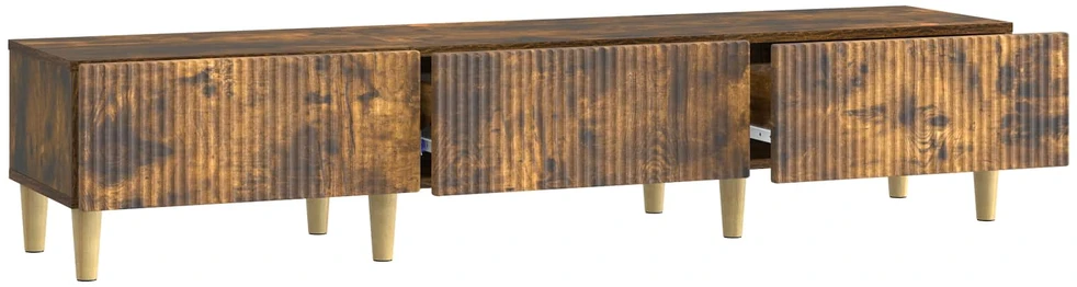 TV staliukas Televizoriaus spintelė Dūminio ąžuolo 147 x 34,5 x 30 cm