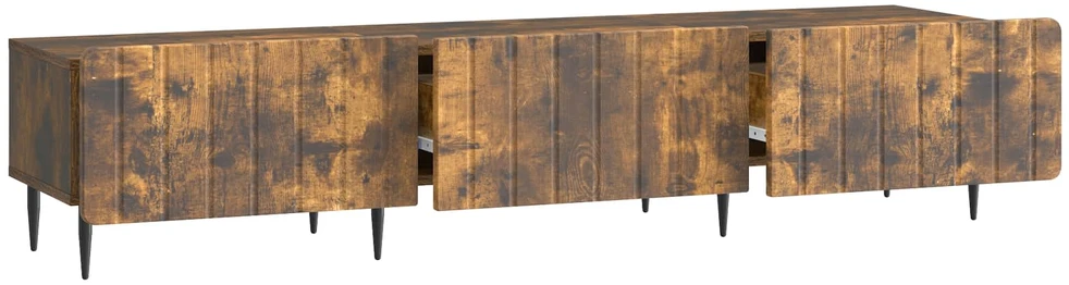 TV staliukas Televizoriaus spintelė Dūminio ąžuolo 147 x 34,5 x 32 cm