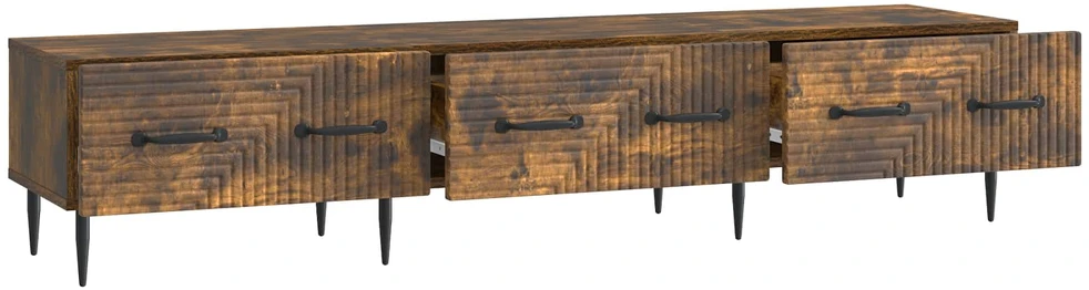 TV staliukas Televizoriaus spintelė Dūminio ąžuolo 147 x 34,5 x 30 cm