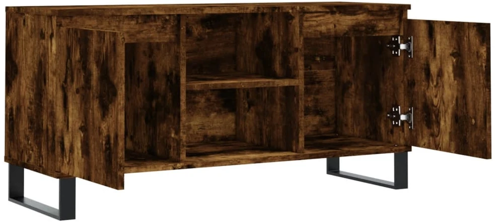 TV staliukas Televizoriaus spintelė, dūminio ąžuolo, 104x35x50cm, mediena