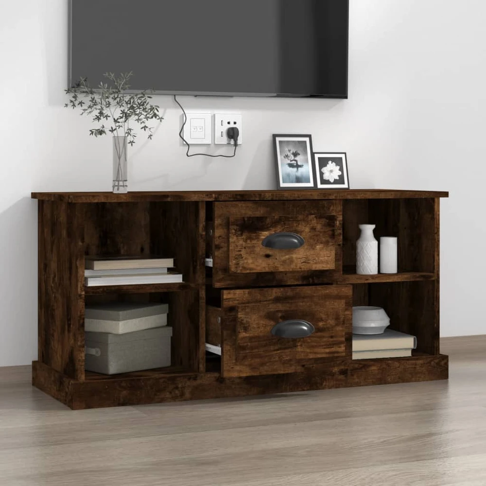 TV staliukas Televizoriaus spintelė, dūminio ąžuolo, 99,5x35,5x48cm, mediena