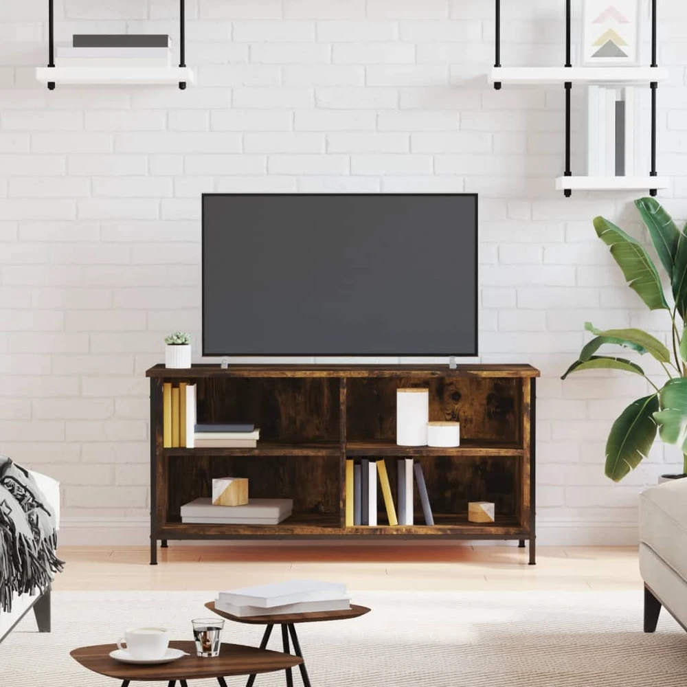 TV staliukas Televizoriaus spintelė, dūminio ąžuolo, 100x40x50cm, mediena