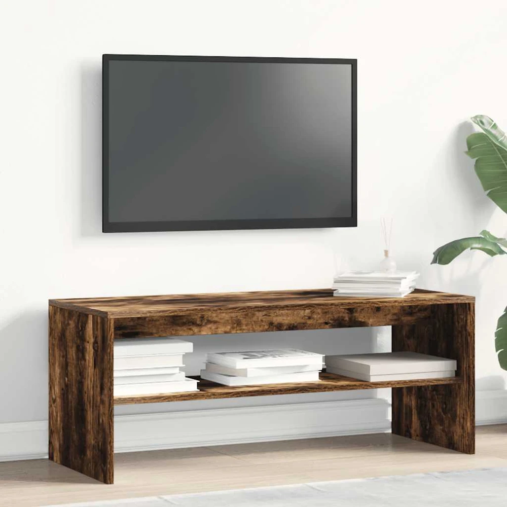 TV staliukas Televizoriaus spintelė, dūminio ąžuolo, 100x40x40cm, mediena