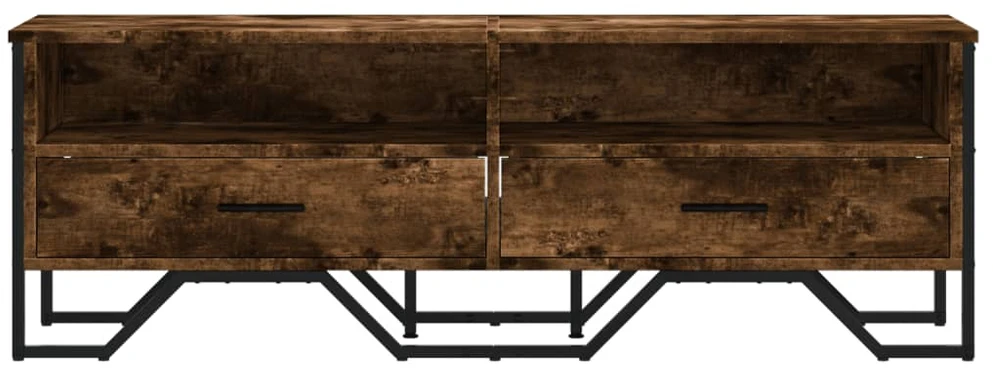 TV staliukas Televizoriaus spintelė, dūminio ąžuolo, 122x34x41cm, mediena