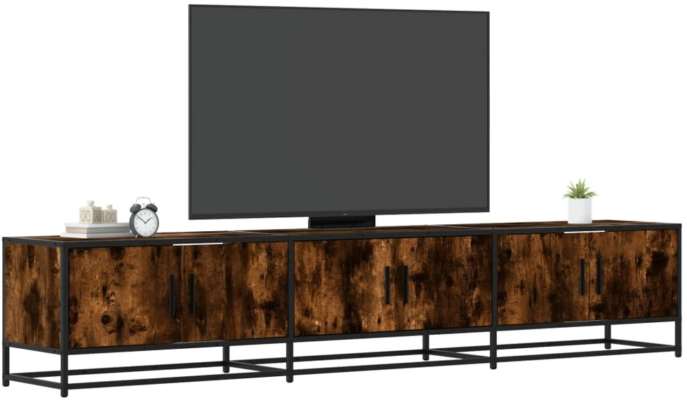 TV staliukas Televizoriaus spintelė, dūminio ąžuolo, 210x35x41cm, mediena