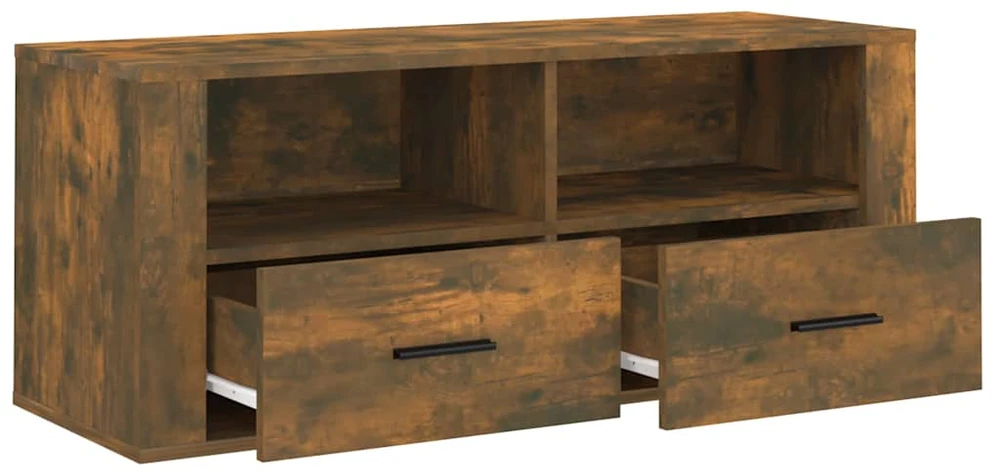 TV staliukas Televizoriaus spintelė, dūminio ąžuolo, 100x35x40cm, mediena