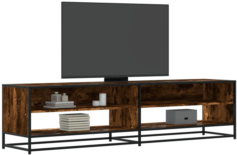 TV staliukas Televizoriaus spintelė, dūminio ąžuolo, 180,5x40x46cm, mediena
