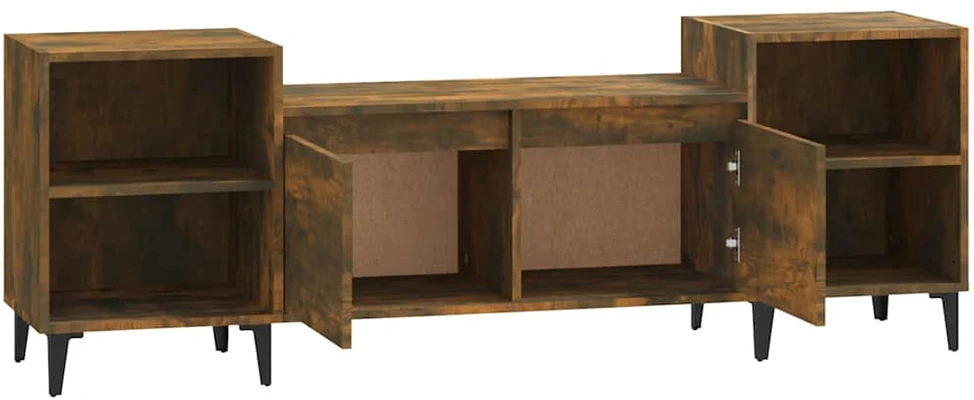 TV staliukas Televizoriaus spintelė, dūminio ąžuolo, 160x35x55cm, mediena