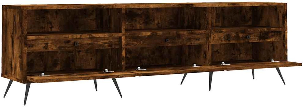 TV staliukas Televizoriaus spintelė, dūminio ąžuolo, 150x30x44,5cm, mediena