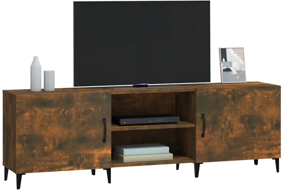 TV staliukas Televizoriaus spintelė, dūminio ąžuolo, 150x30x50cm, mediena