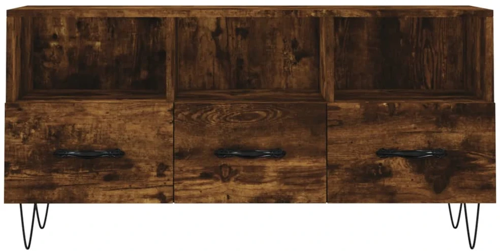 TV staliukas Televizoriaus spintelė, dūminio ąžuolo, 102x36x50cm, mediena