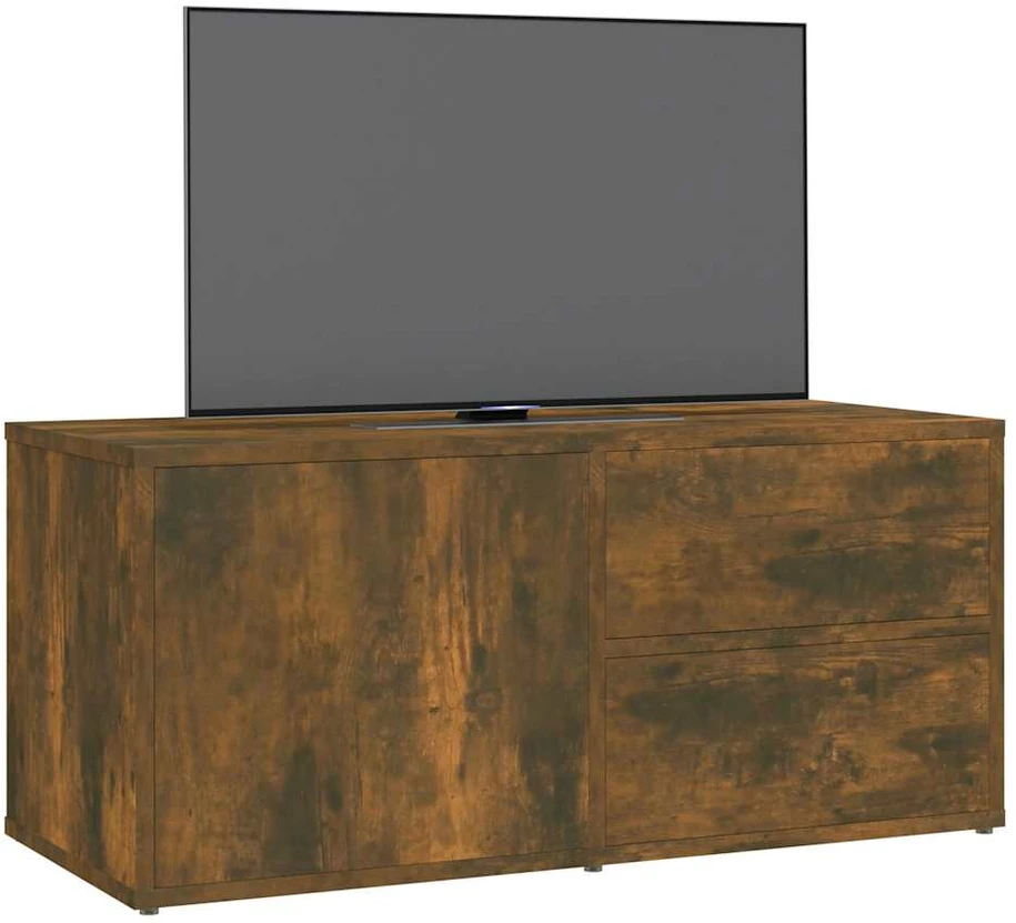 TV staliukas Televizoriaus spintelė, dūminio ąžuolo, 80x34x36cm, mediena