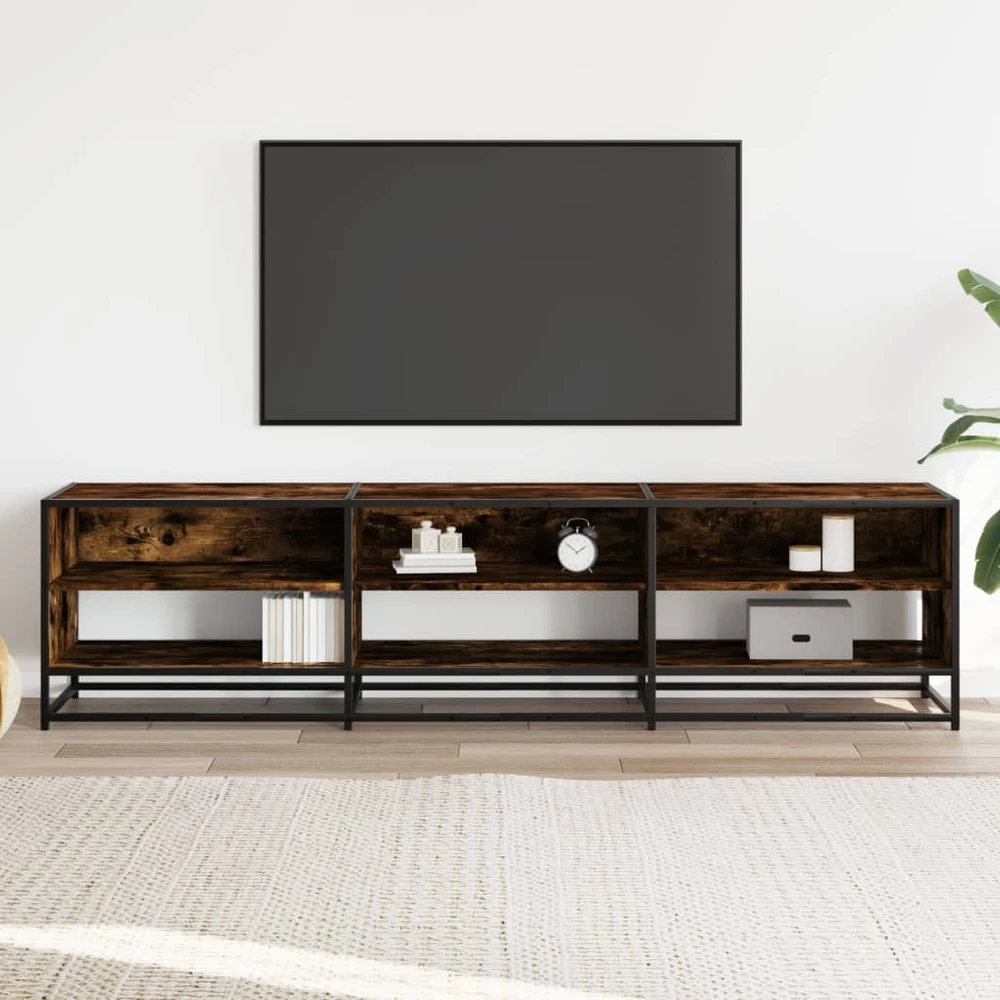 TV staliukas Televizoriaus spintelė, dūminio ąžuolo, 180x40x46cm, mediena