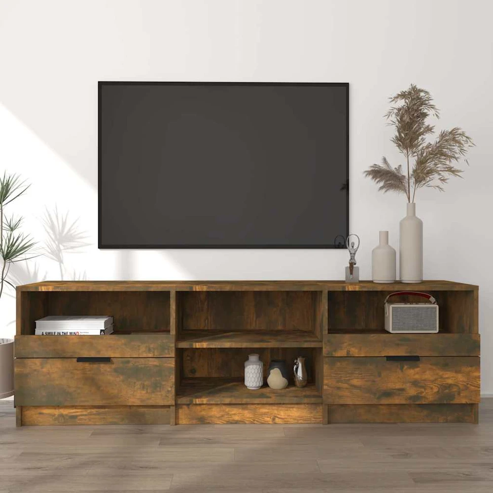 TV staliukas Televizoriaus spintelė, dūminio ąžuolo, 150x33,5x45cm, mediena
