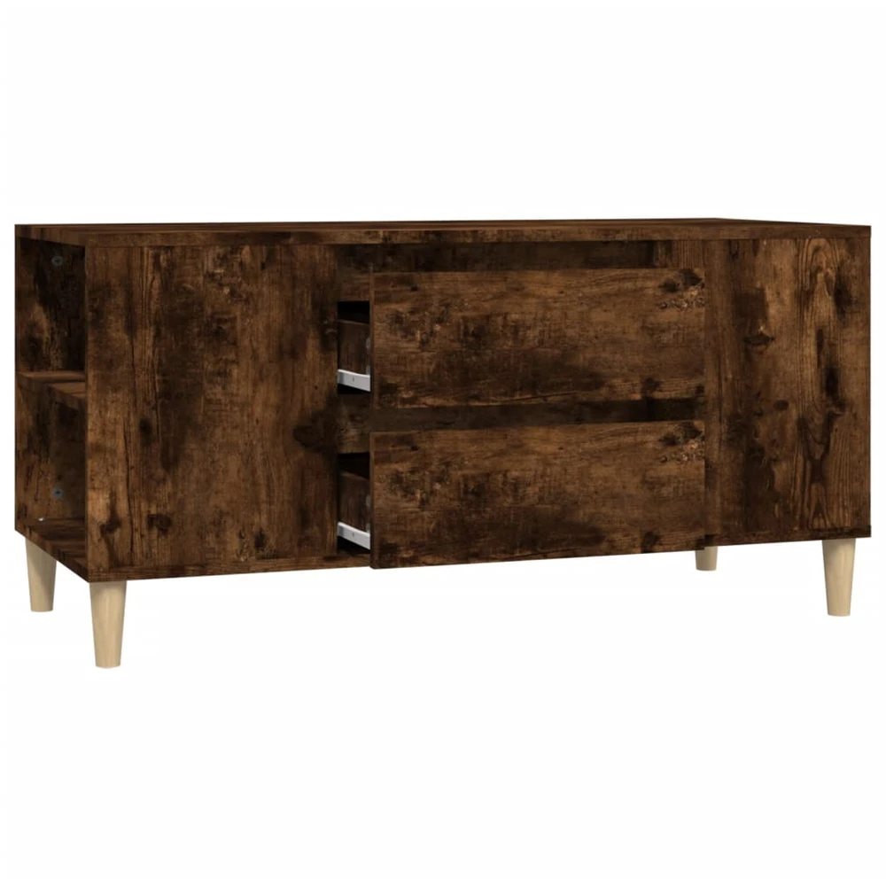 TV staliukas Televizoriaus spintelė, dūminio ąžuolo, 102x44,5x50cm, mediena