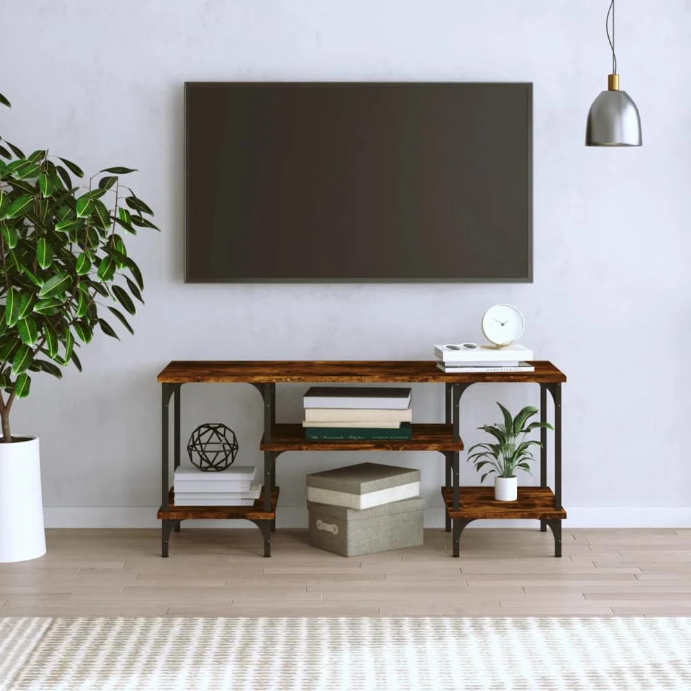 TV staliukas Televizoriaus spintelė, dūminio ąžuolo, 102x35x45,5cm, mediena