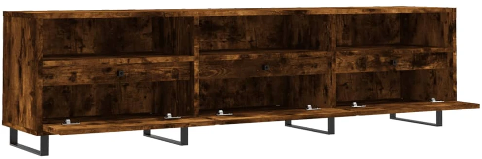 TV staliukas Televizoriaus spintelė, dūminio ąžuolo, 150x30x44,5cm, mediena