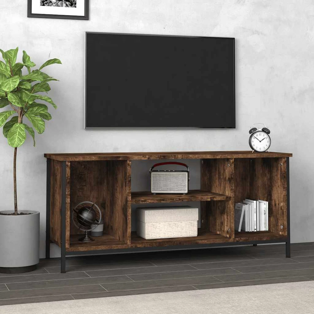 TV staliukas Televizoriaus spintelė, dūminio ąžuolo, 102x35x45cm, mediena
