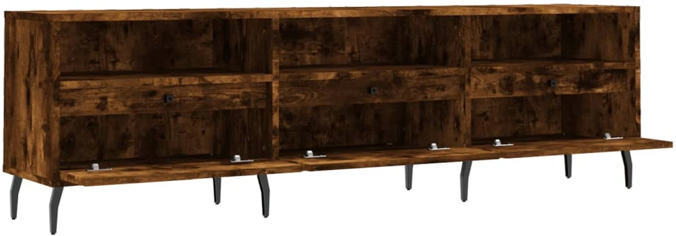 TV staliukas Televizoriaus spintelė, dūminio ąžuolo, 150x30x44,5cm, mediena