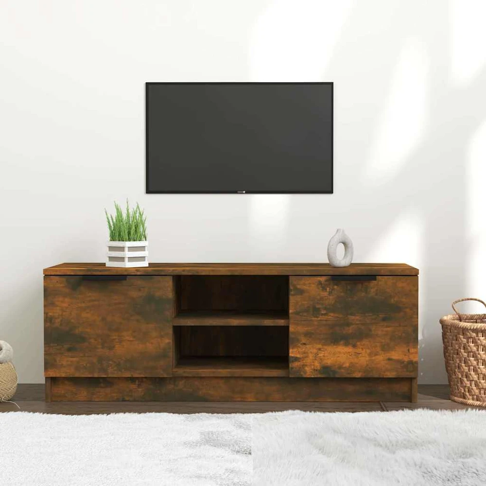 TV staliukas Televizoriaus spintelė, dūminio ąžuolo, 102x35x36,5cm, mediena