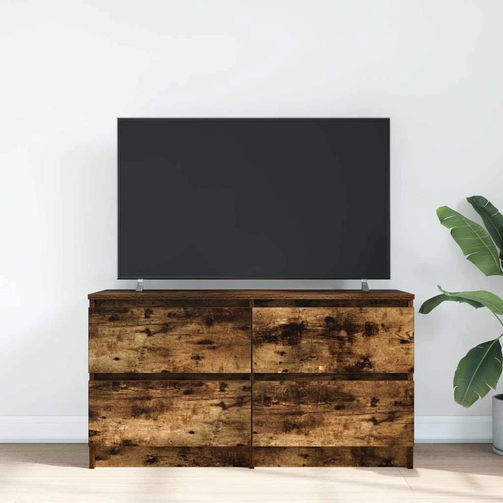 TV staliukas Televizoriaus spintelė, dūminio ąžuolo, 160x35x55cm, mediena