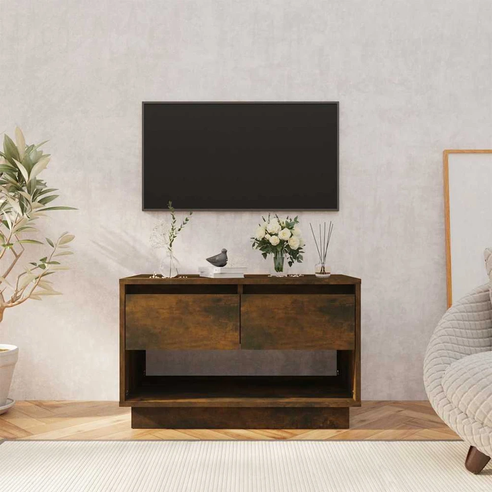 TV staliukas Televizoriaus spintelė, dūminio ąžuolo, 70x41x44cm, mediena