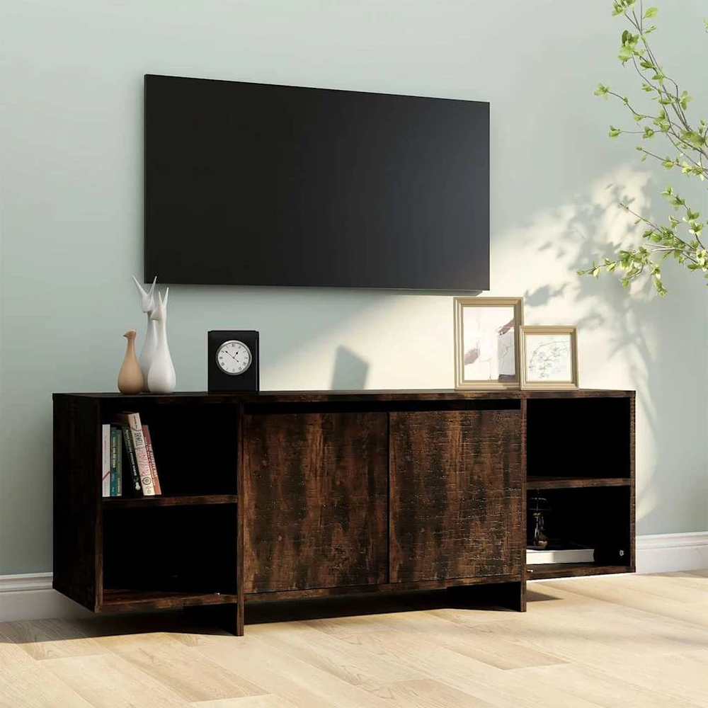 TV staliukas Televizoriaus spintelė, dūminio ąžuolo, 130x35x50cm, MDP