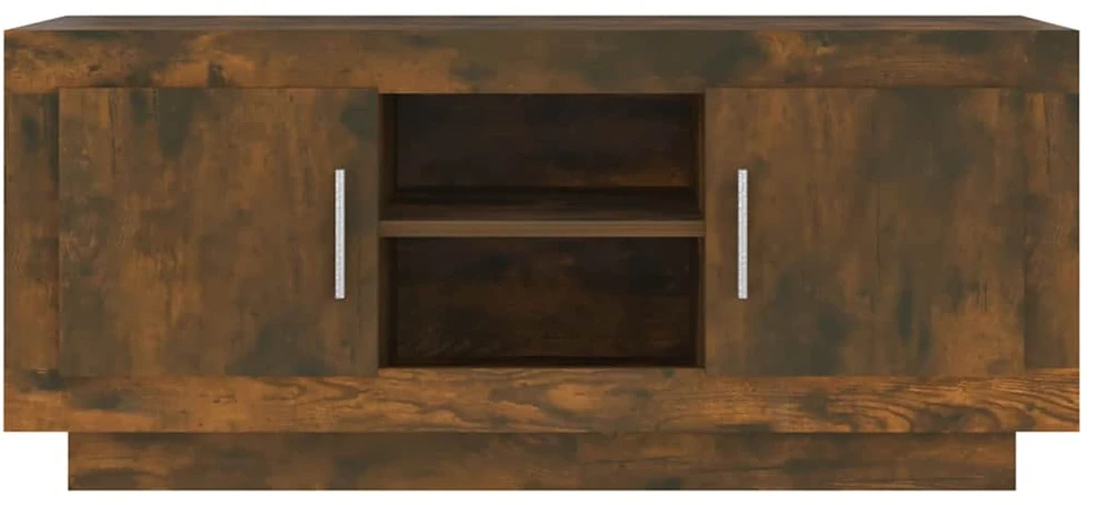 TV staliukas Televizoriaus spintelė, dūminio ąžuolo, 102x35x45cm, mediena