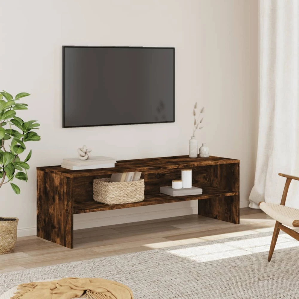 TV staliukas Televizoriaus spintelė, dūminio ąžuolo, 120x40x40cm, mediena