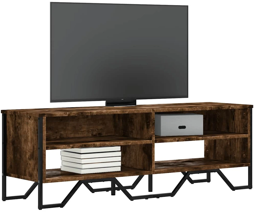 TV staliukas Televizoriaus spintelė, dūminio ąžuolo, 122x34x41cm, mediena