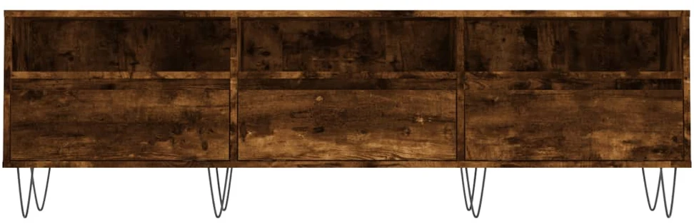 TV staliukas Televizoriaus spintelė, dūminio ąžuolo, 150x30x44,5cm, mediena