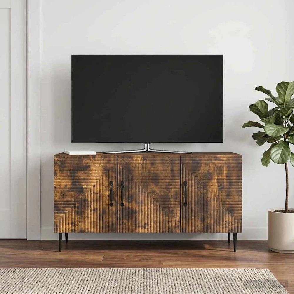TV staliukas Televizoriaus spintelė Dūminio ąžuolo 99 x 34,5 x 50 cm