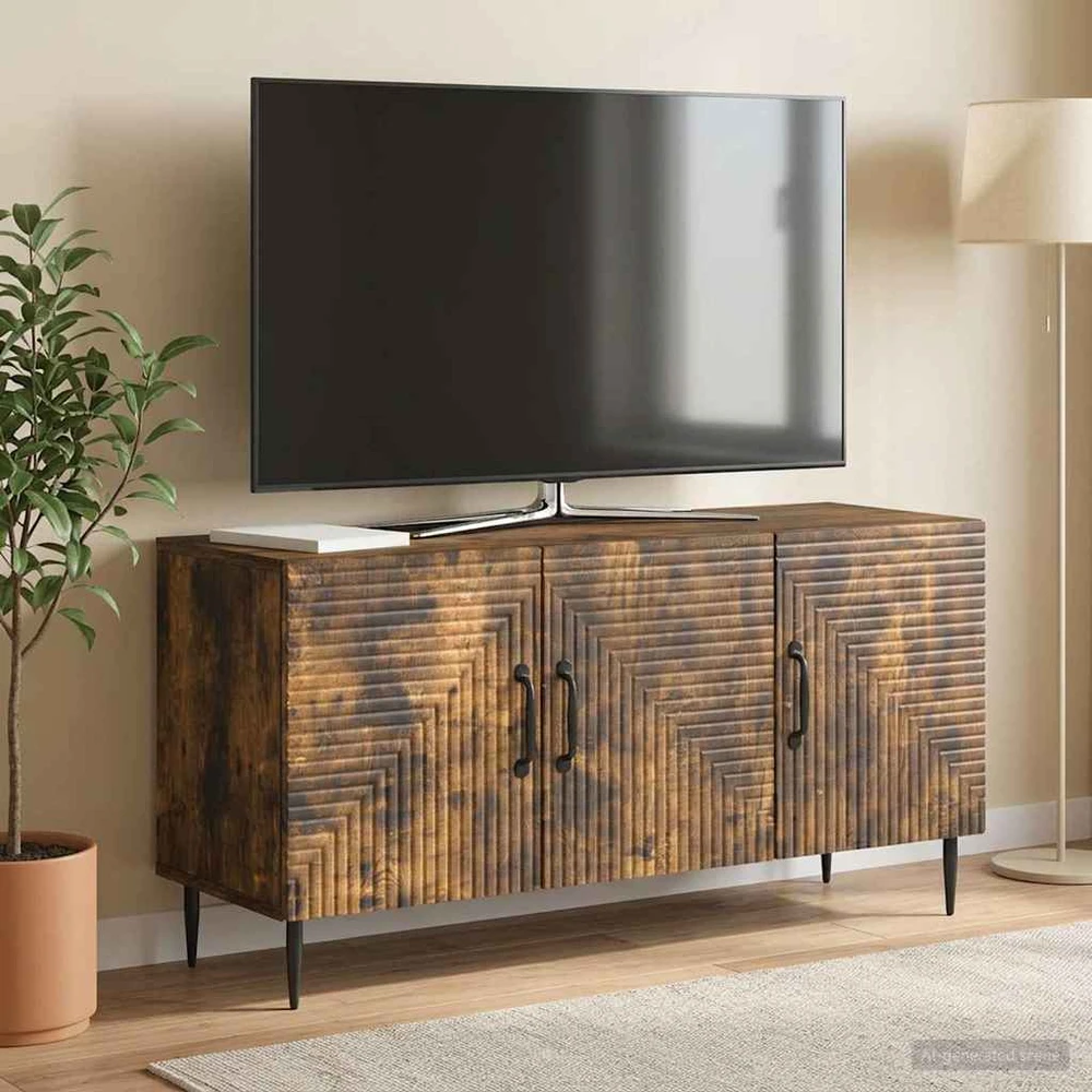 TV staliukas Televizoriaus spintelė Dūminio ąžuolo 99 x 34,5 x 50 cm